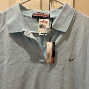Vineyard Vines Sky Blue Women's Polo- New with Tags Large